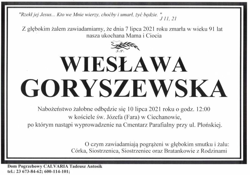 Wiesława Goryszewska