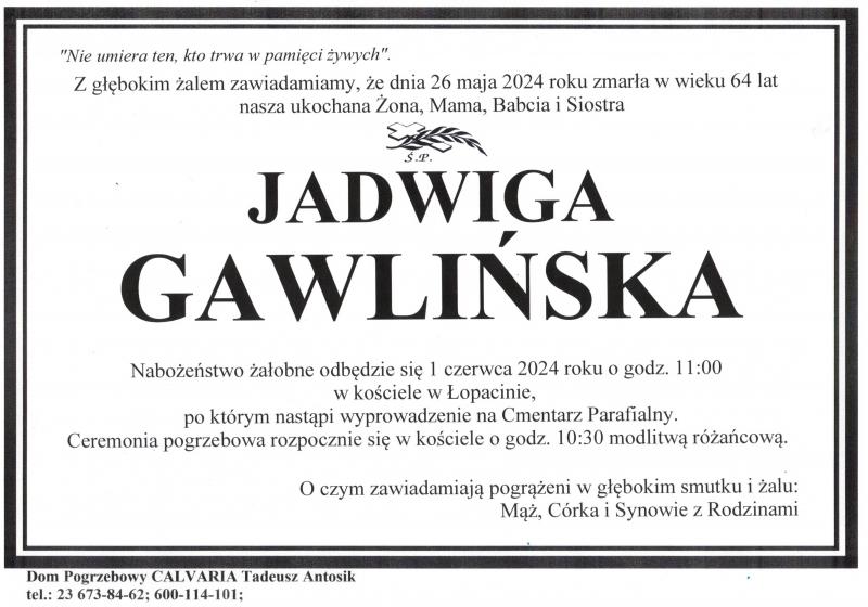Jadwiga Gawlińska