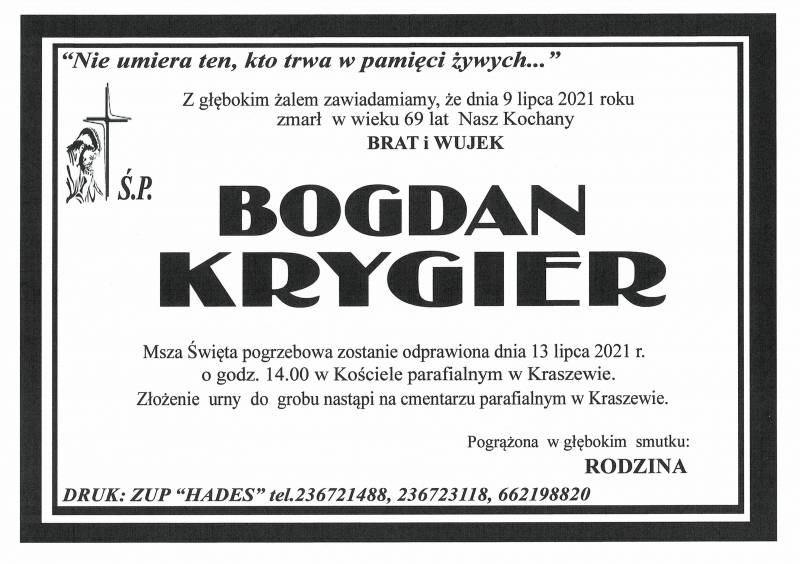 BOGDAN KRYGIER