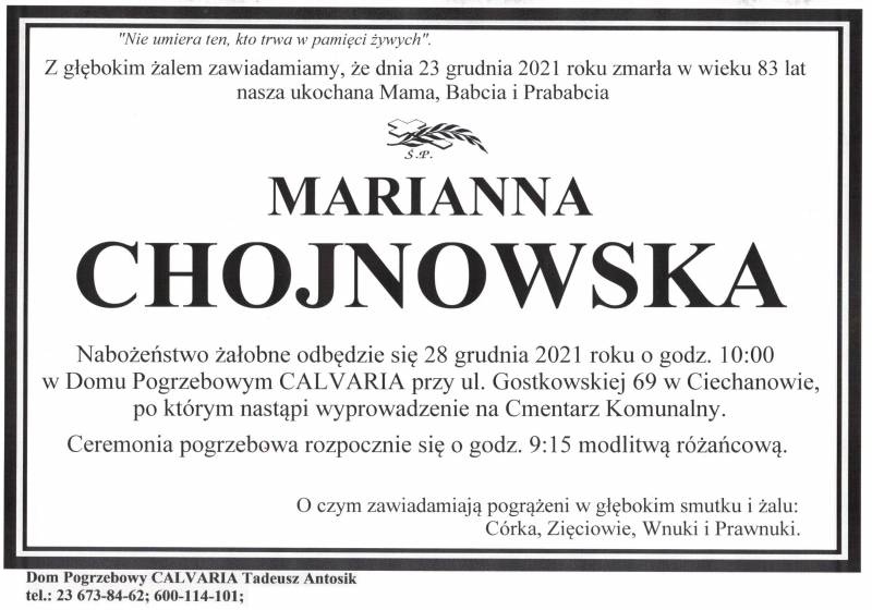 Marianna Chojnowska