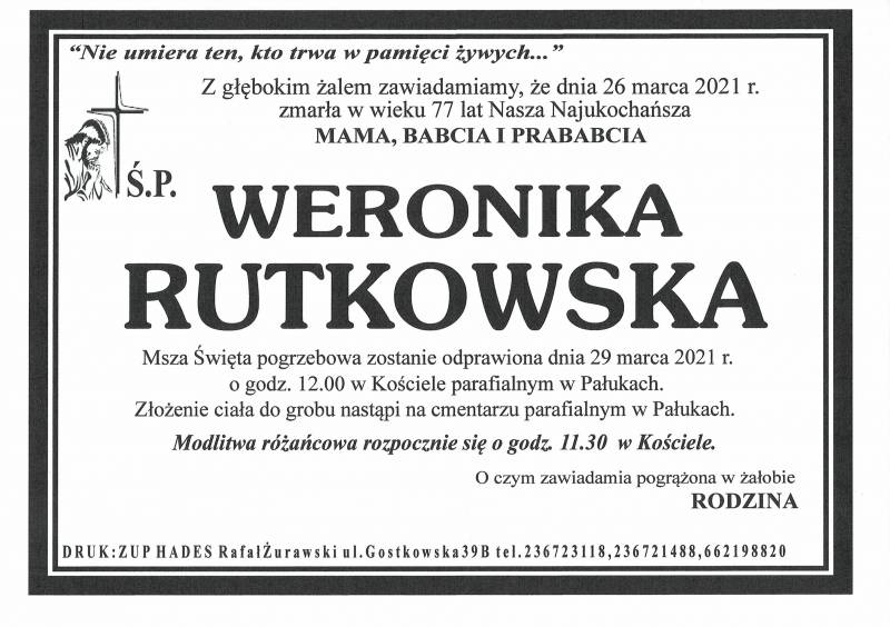 WERONIKA RUTKOWSKA
