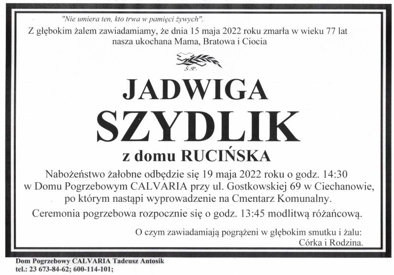 Jadwiga Szydlik