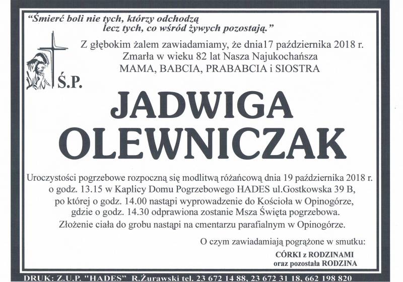 Jadwiga Olewniczak