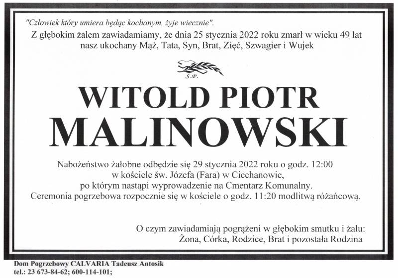 Witold Piotr Malinowski