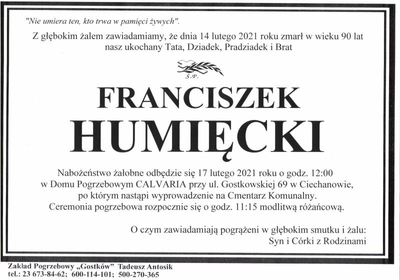 Franciszek Humięcki