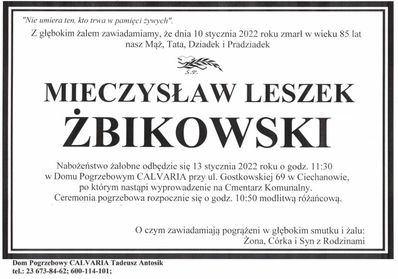 Mieczysław Leszek Żbikowski