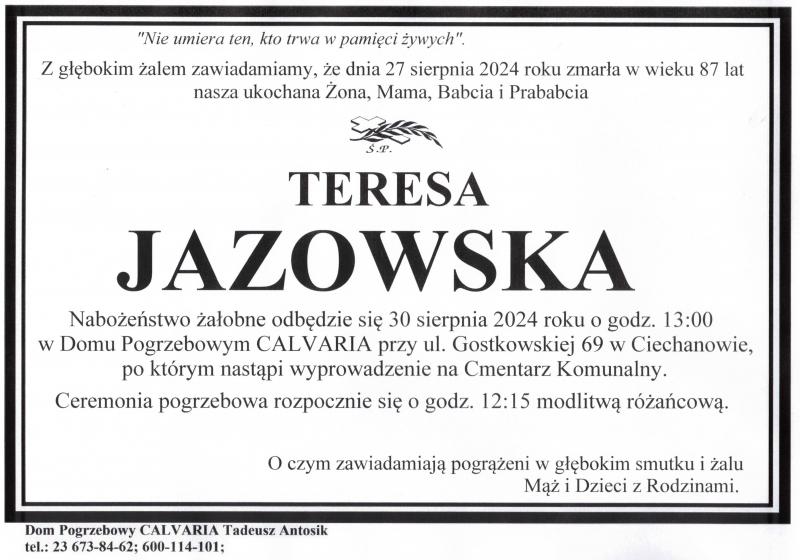 Teresa Jazowska