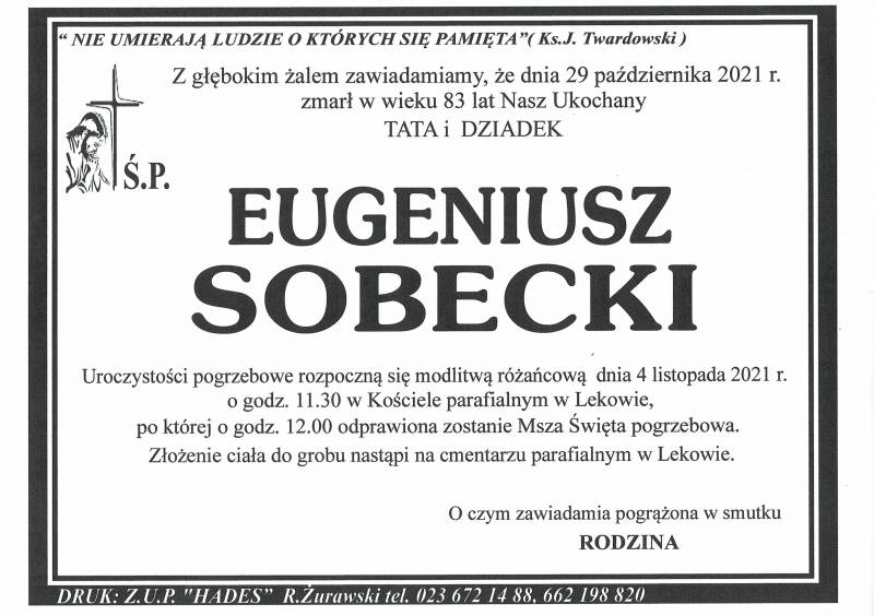 EUGENIUSZ SOBECKI