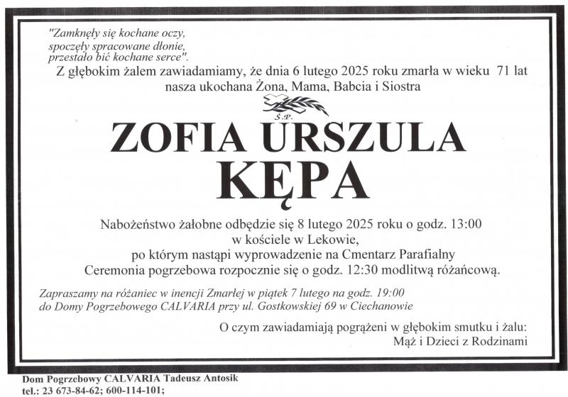 Zofia Urszula Kępa
