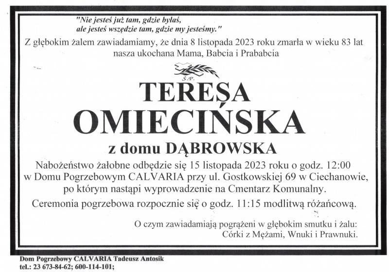 Teresa Omiecińska