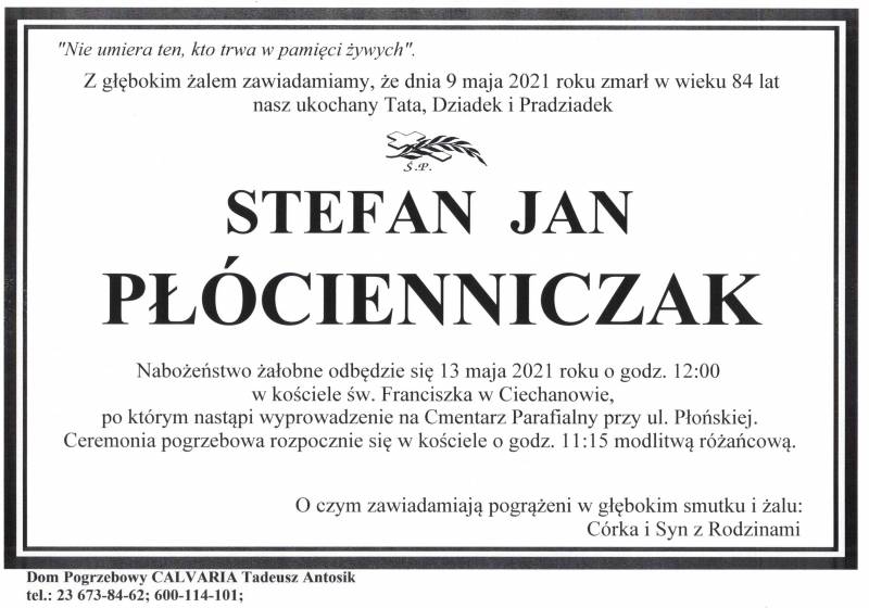 Stefan Jan Płócienniczak