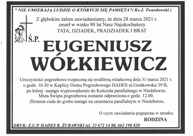 EUGENIUSZ WÓŁKIEWICZ