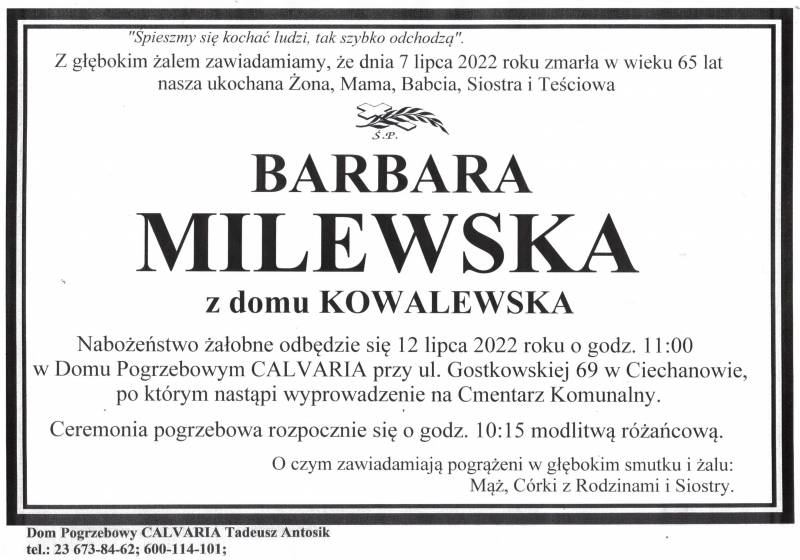 Barbara Milewska