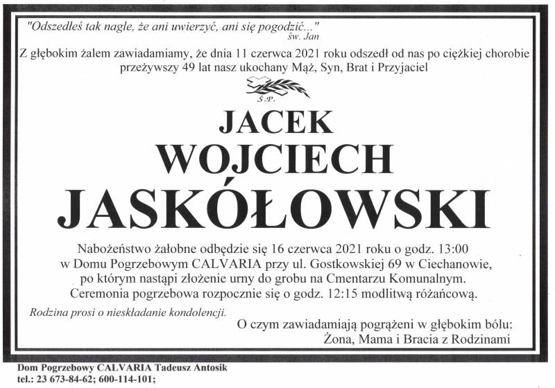 Jacek Wojciech Jaskółowski