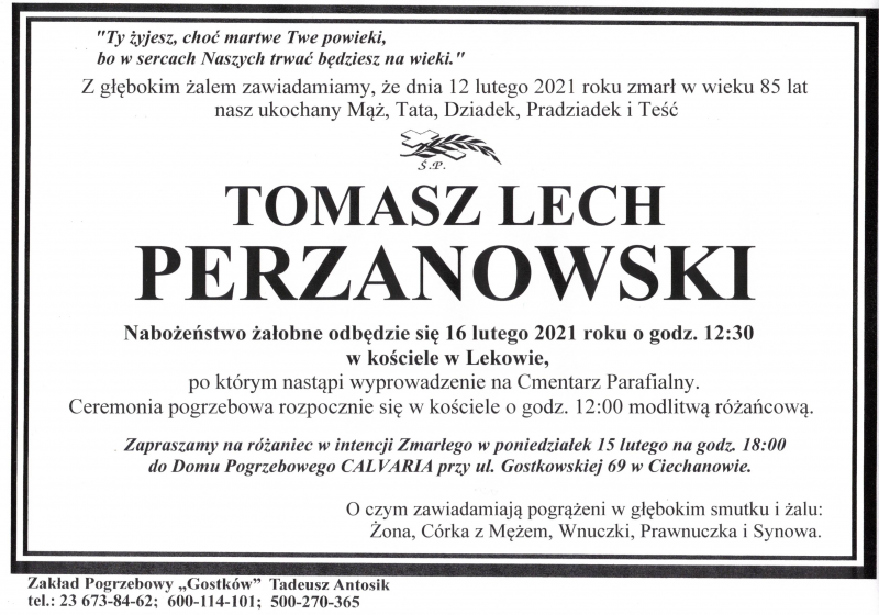 Tomasz Lech Perzanowski