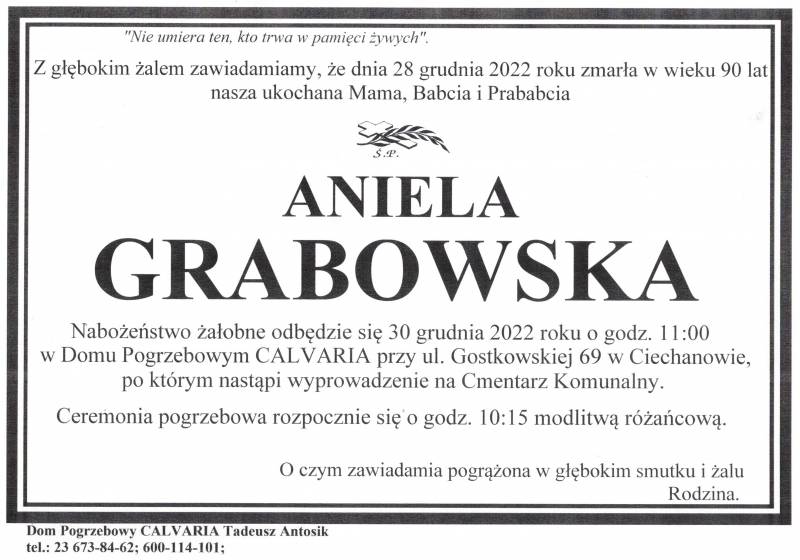 Aniela Grabowska