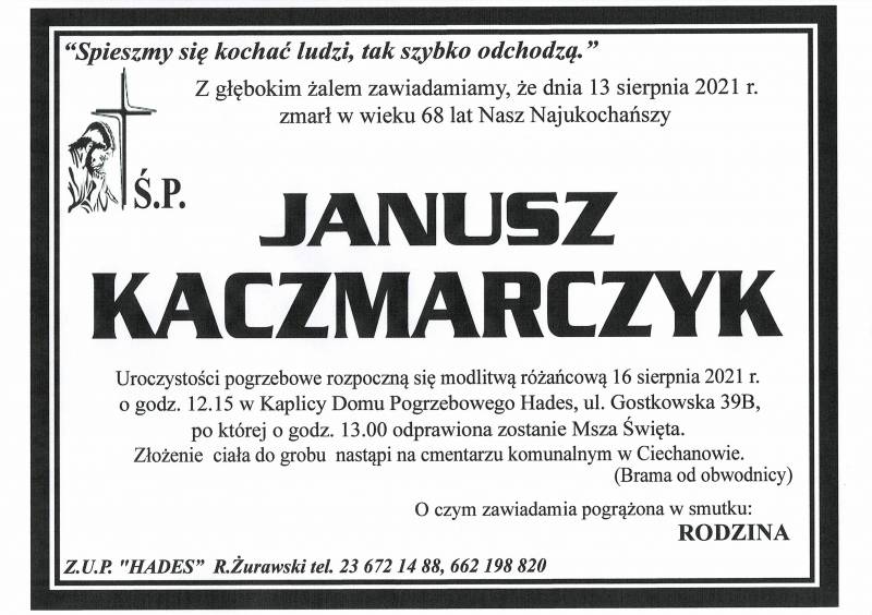 JANUSZ KACZMARCZYK