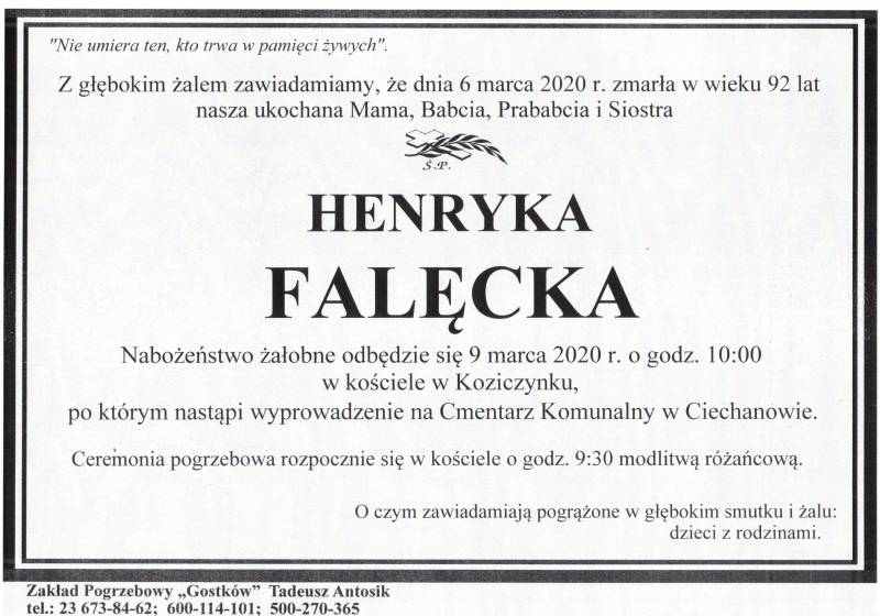 HENRYKA FALĘCKA