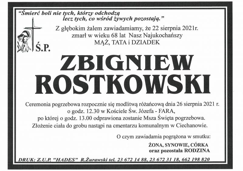 ZBIGNIEW ROSTKOWSKI