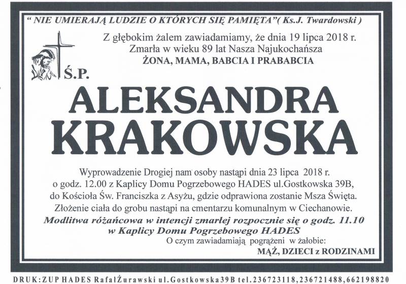 Aleksandra Krakowska