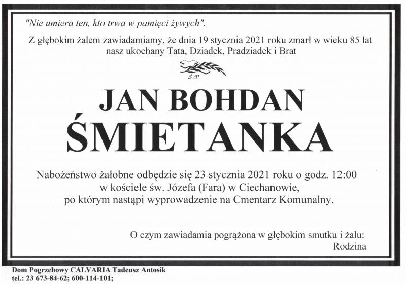 Jan Bohdan Śmietanka