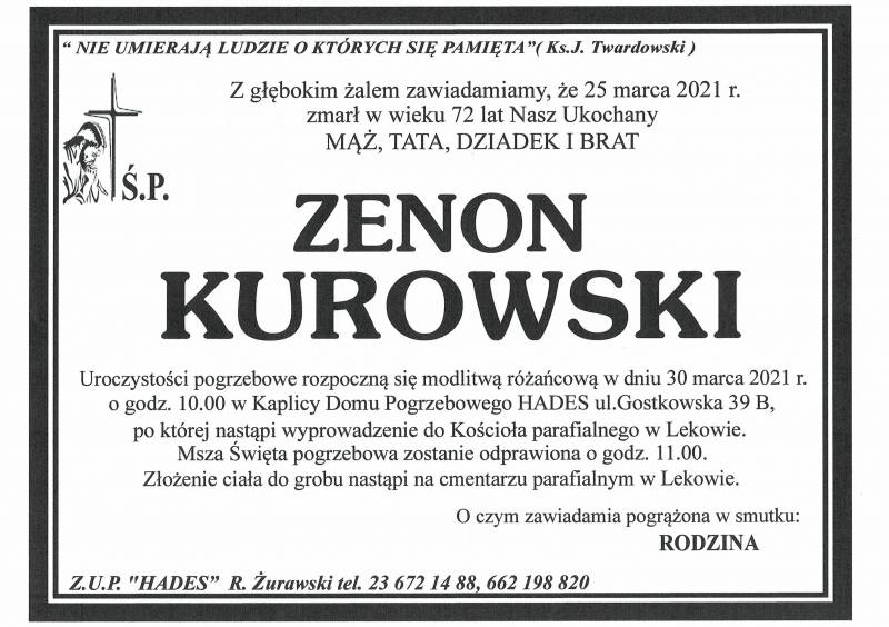 ZENON KUROWSKI