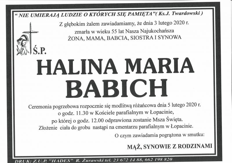 HALINA MARIA BABICH