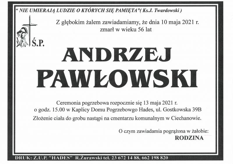ANDRZEJ PAWŁOWSKI
