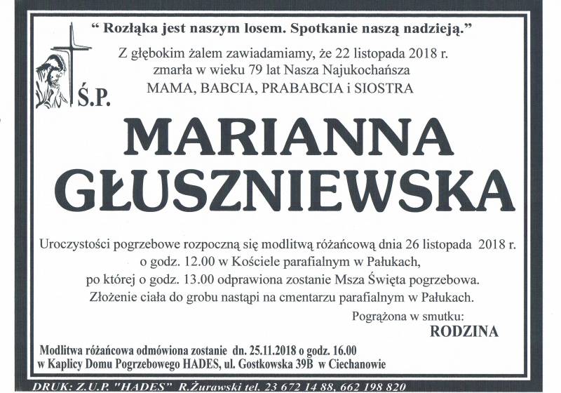 MARIANNA GŁUSZKOWSKA