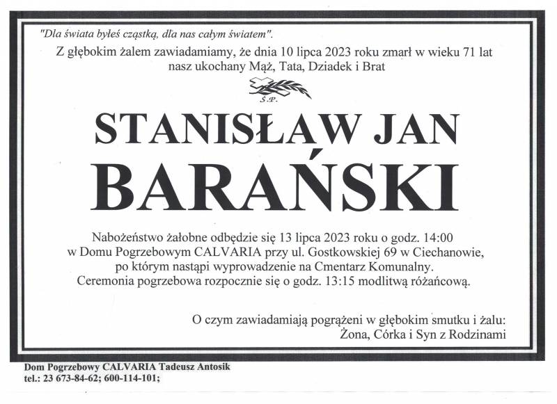 Stanisław Jan Barański