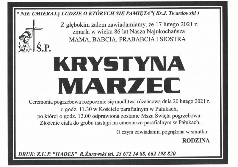KRYSTYNA MARZEC