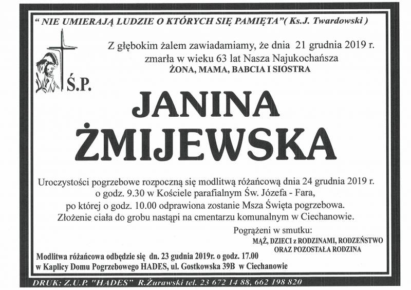 Janina  Żmijewska