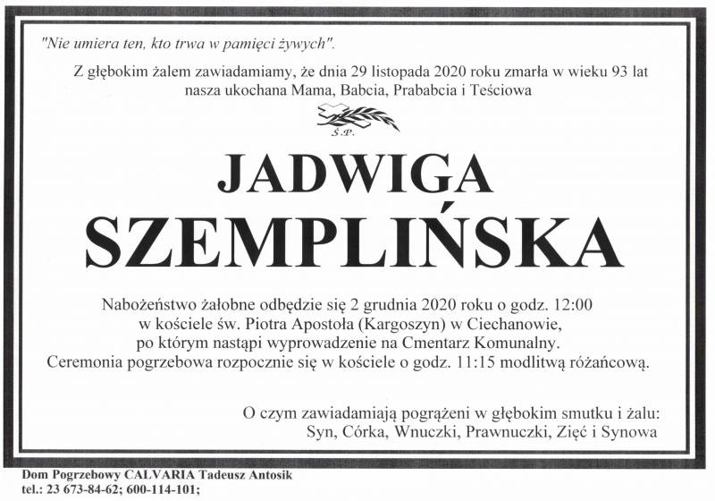 Jadwiga Szemplińska