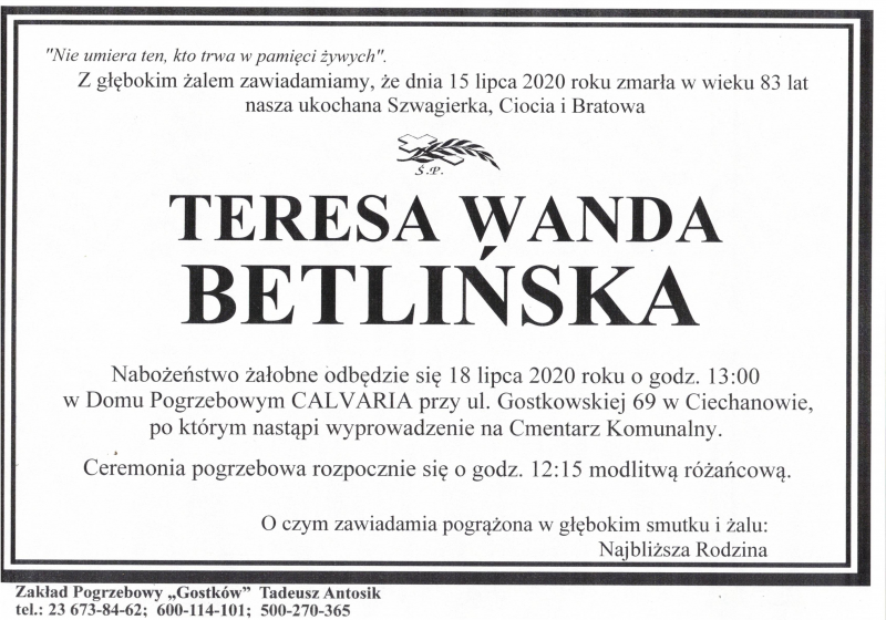 Teresa Wanda Betlińska