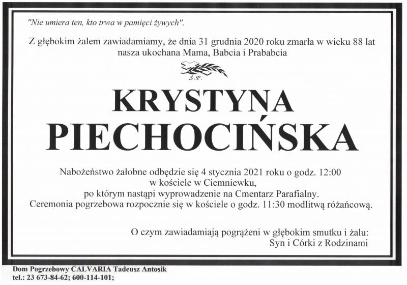 Krystyna Piechocińska