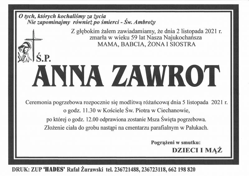 ANNA ZAWROT