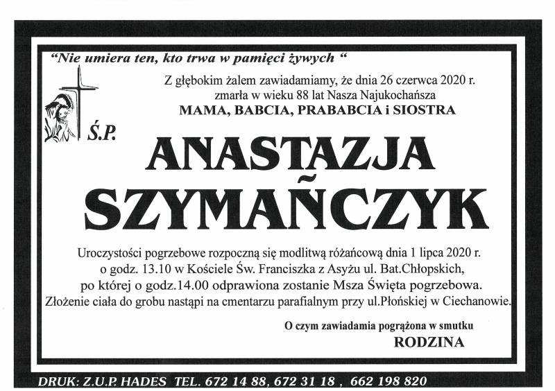 Anastazja Szymańczyk