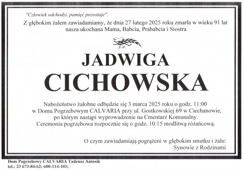 Jadwiga Cichowska
