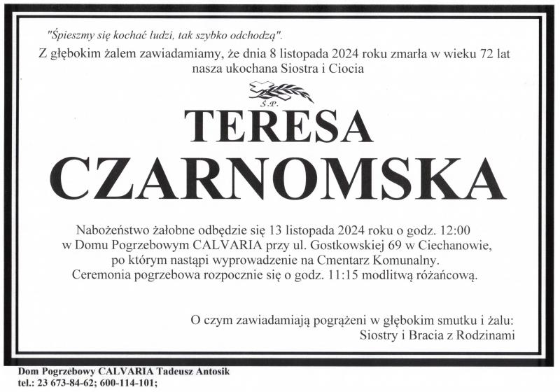 Teresa Czarnomska