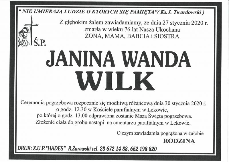 Janina Wanda Wilk