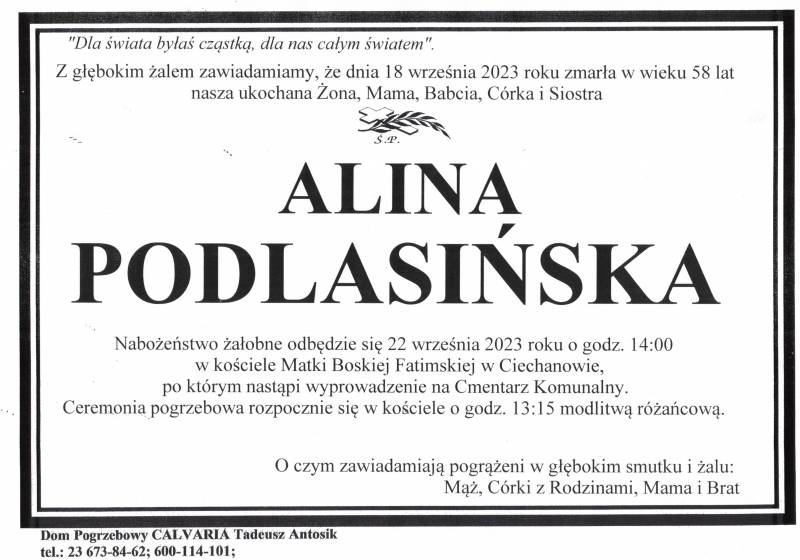 Alina Podlasińska