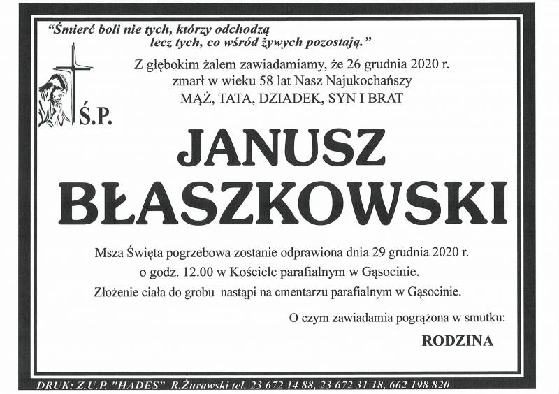 JANUSZ BŁASZKOWSKI