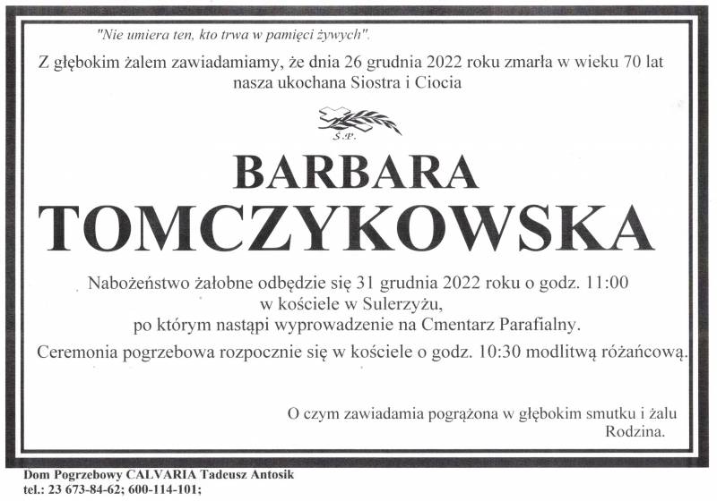 Barbara Tomczykowska