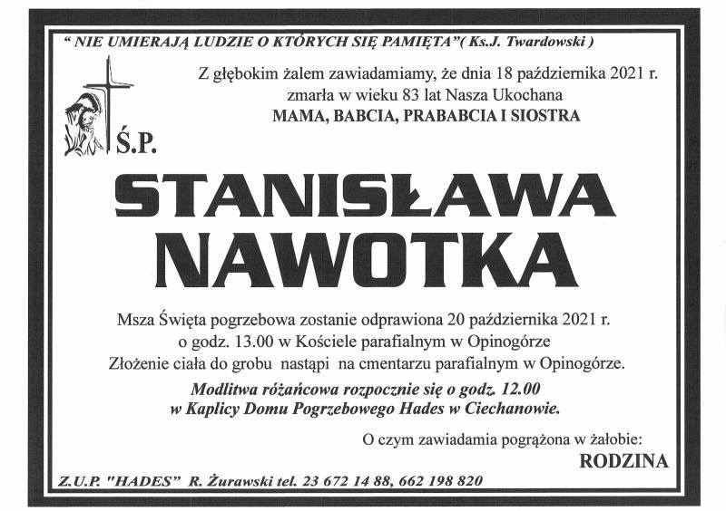 STANISŁAWA NAWOTKA