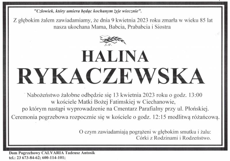Halina Rykaczewska