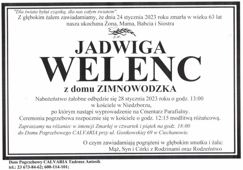 Jadwiga Welenc