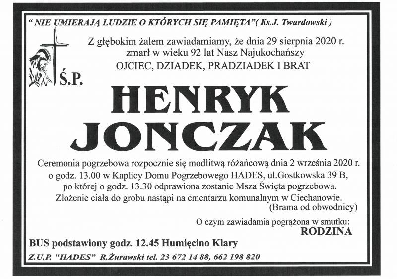 HENRYK JONCZAK