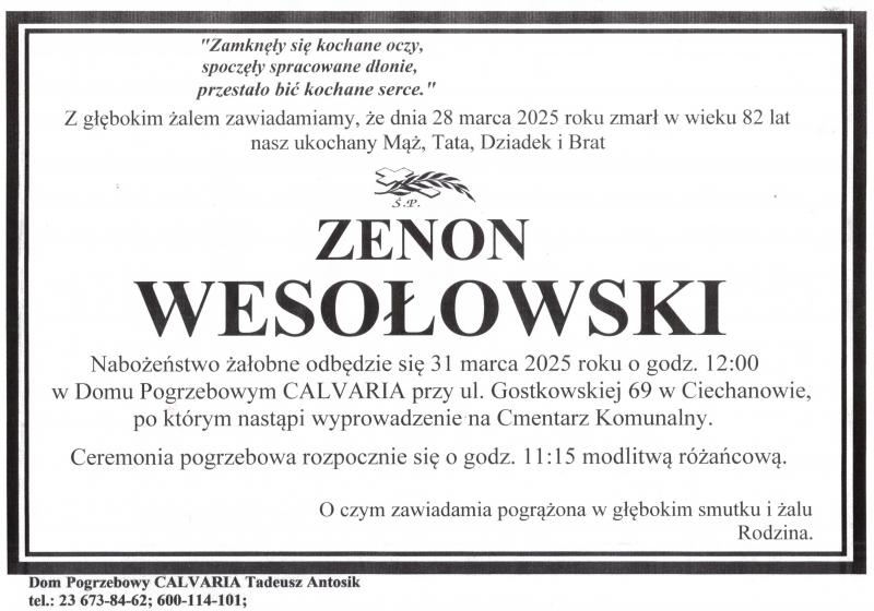 Zenon Wesołowski
