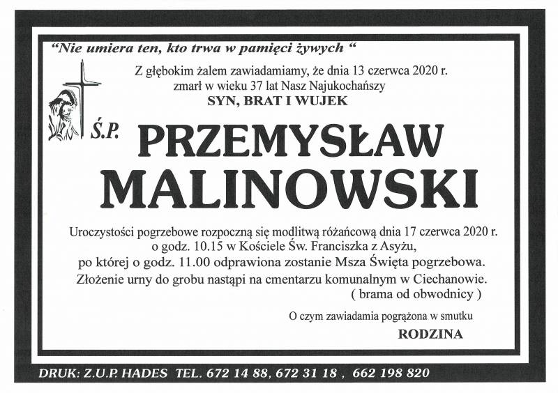 PRZEMYSŁAW MALINOWSKI