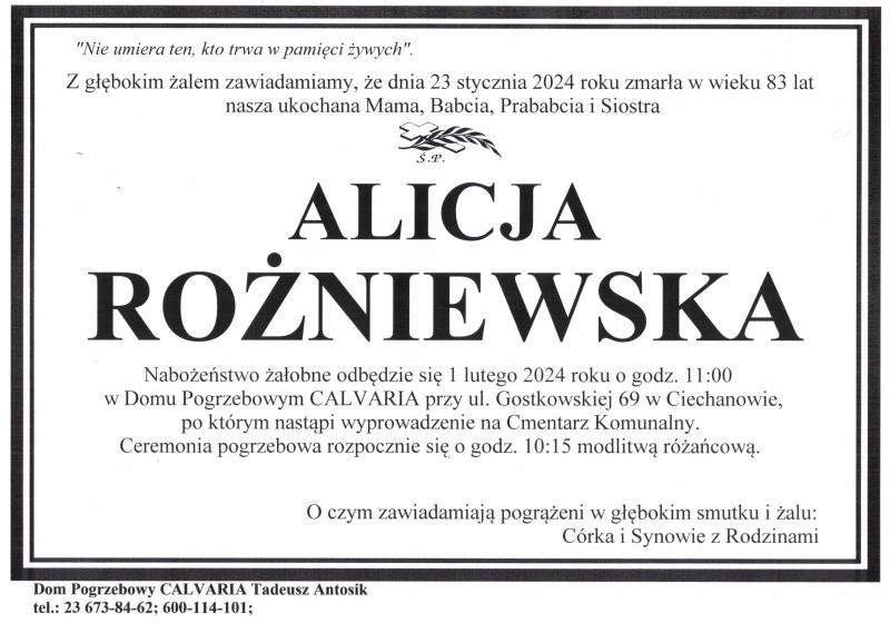 Alicja Rożniewska